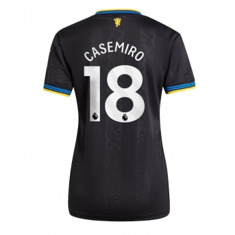 Billige Fotballdrakt Manchester United Casemiro #18 Replika Tredjedrakt Dame 2025-26 Kortermet